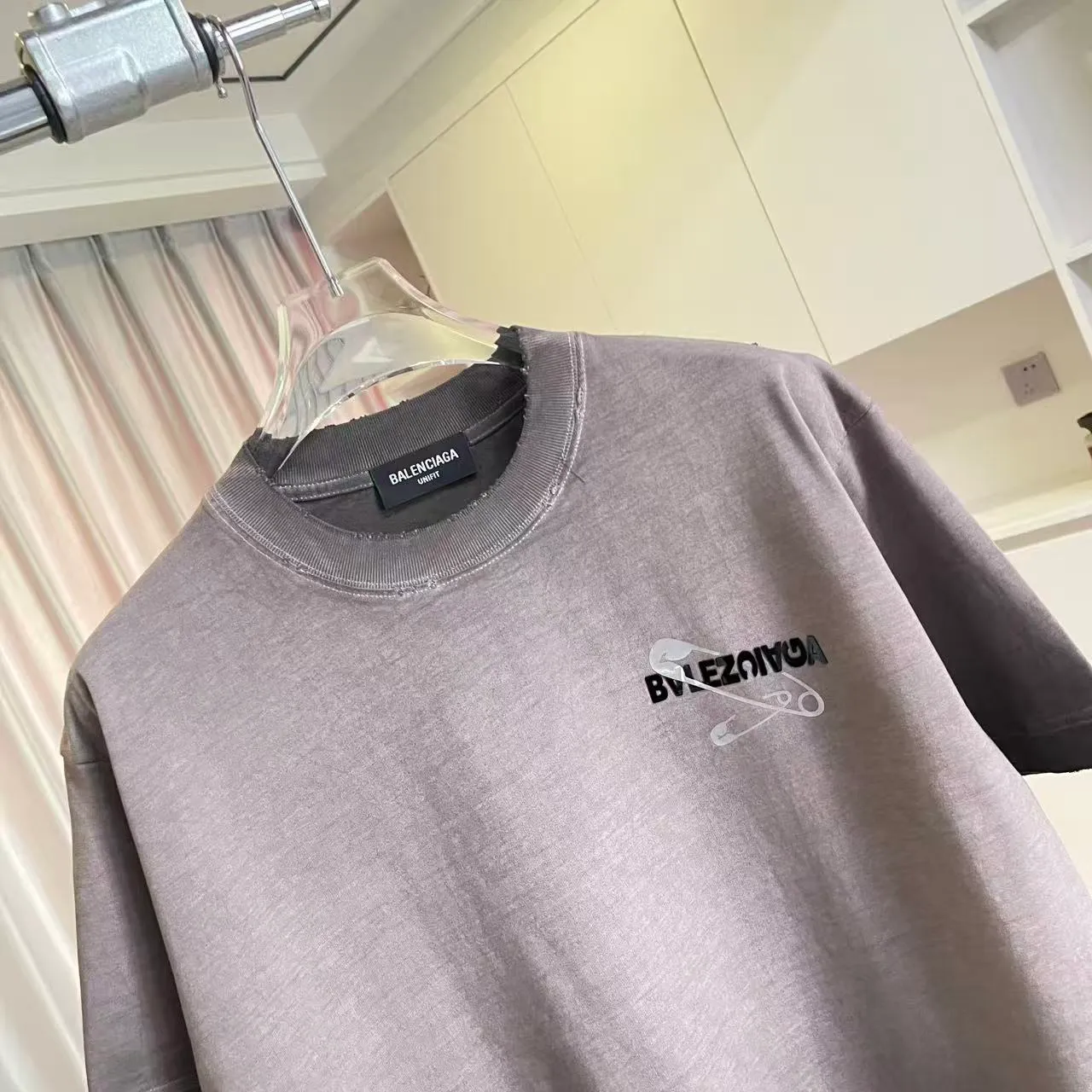 BALENCI*GA 2026 New Arrival logo 320g T Same Style Size：S M L XL XXL ：Black White Gray